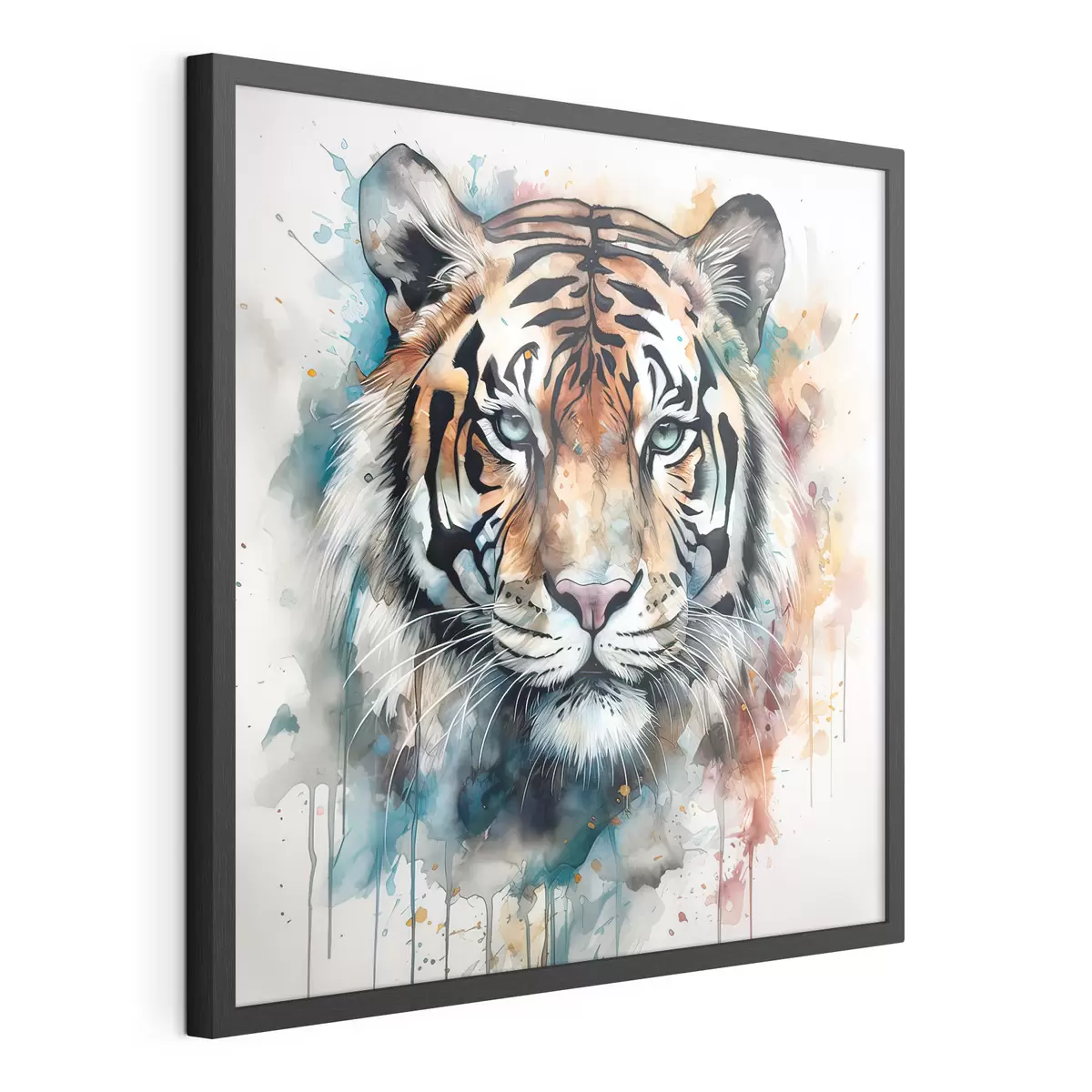 Poster Tigre dans un style aquarelle f32302