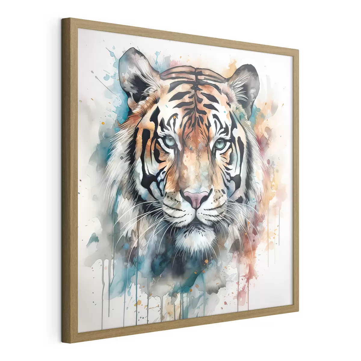 Poster Tigre dans un style aquarelle f32302