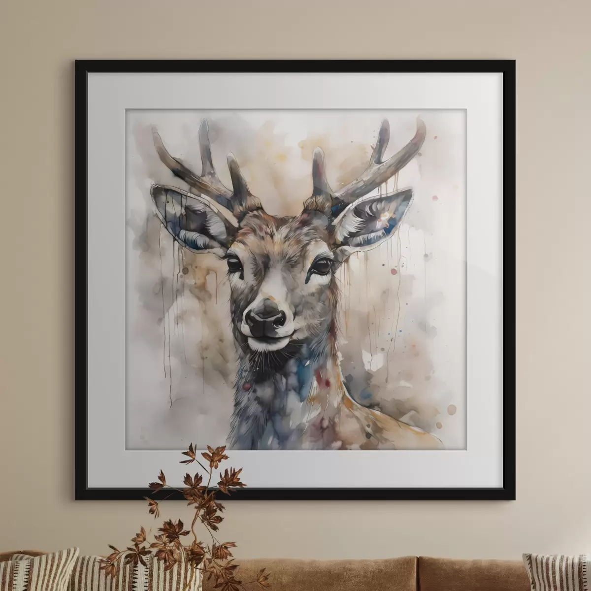 Poster La quiétude du cerf f32300