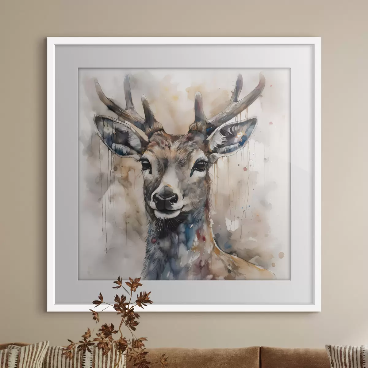 Poster La quiétude du cerf f32300