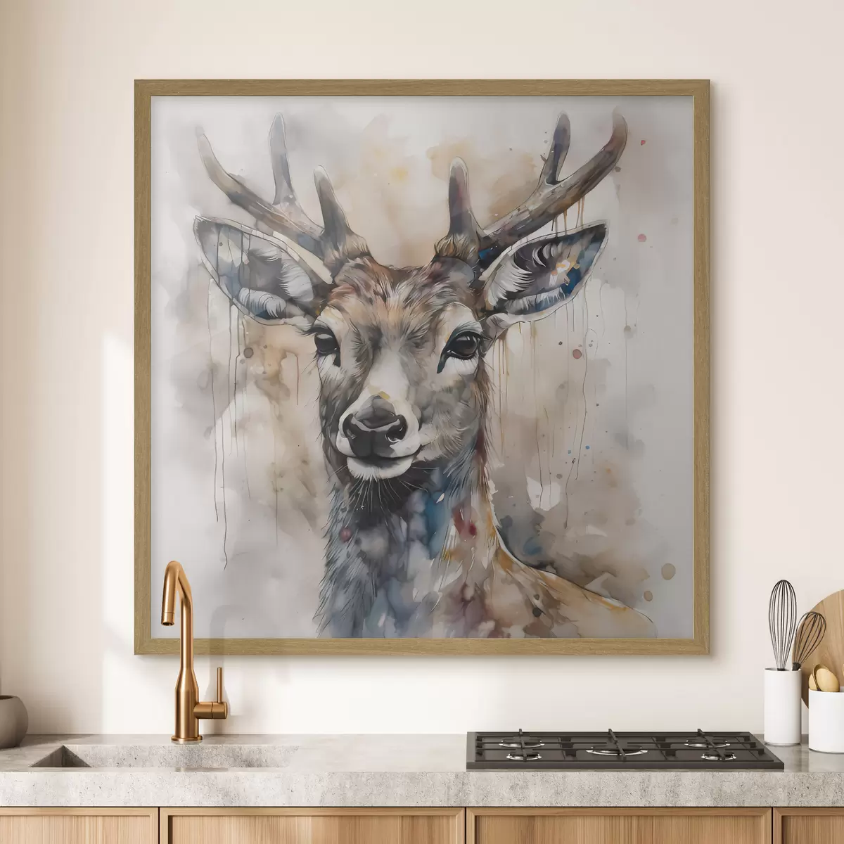 Poster La quiétude du cerf f32300