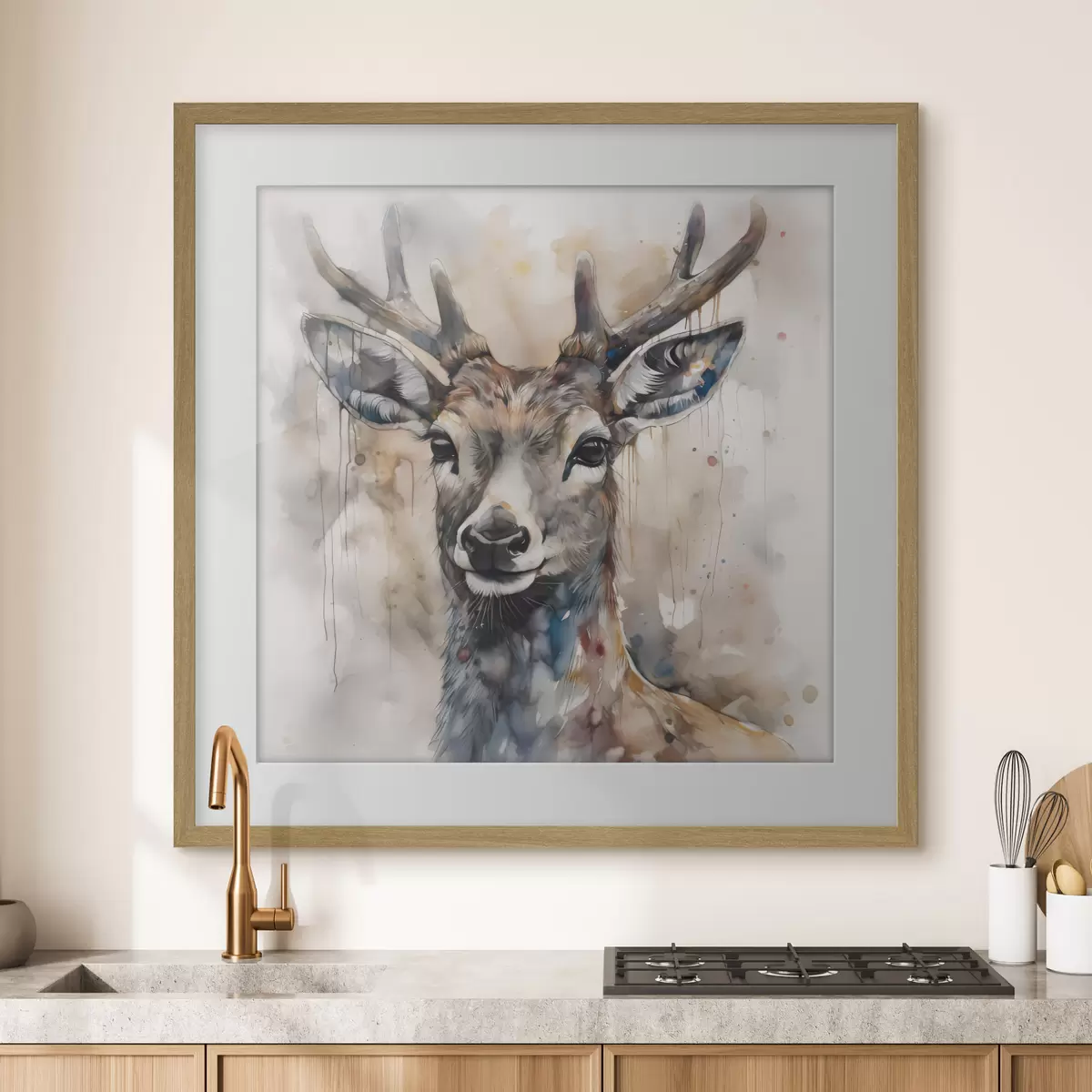 Poster La quiétude du cerf f32300