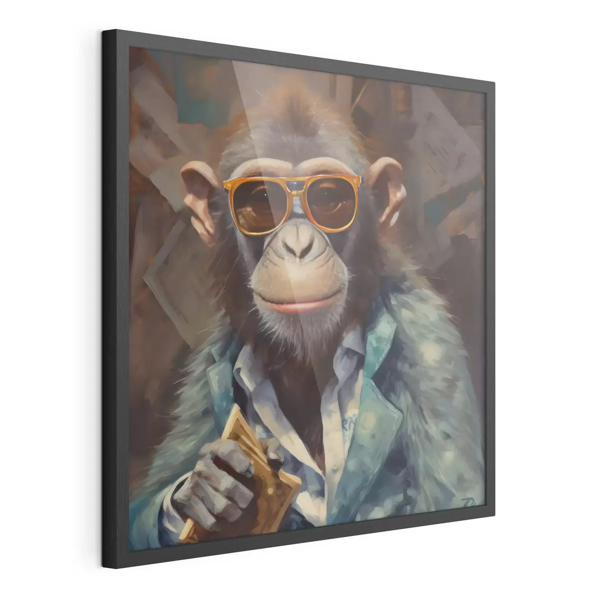 Poster Singe avec un portefeuille f32172