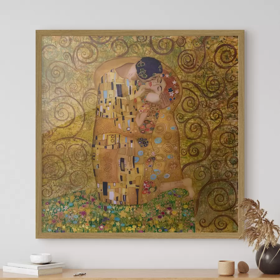 Papier peint Un baiser, Gustav Klimt f27031