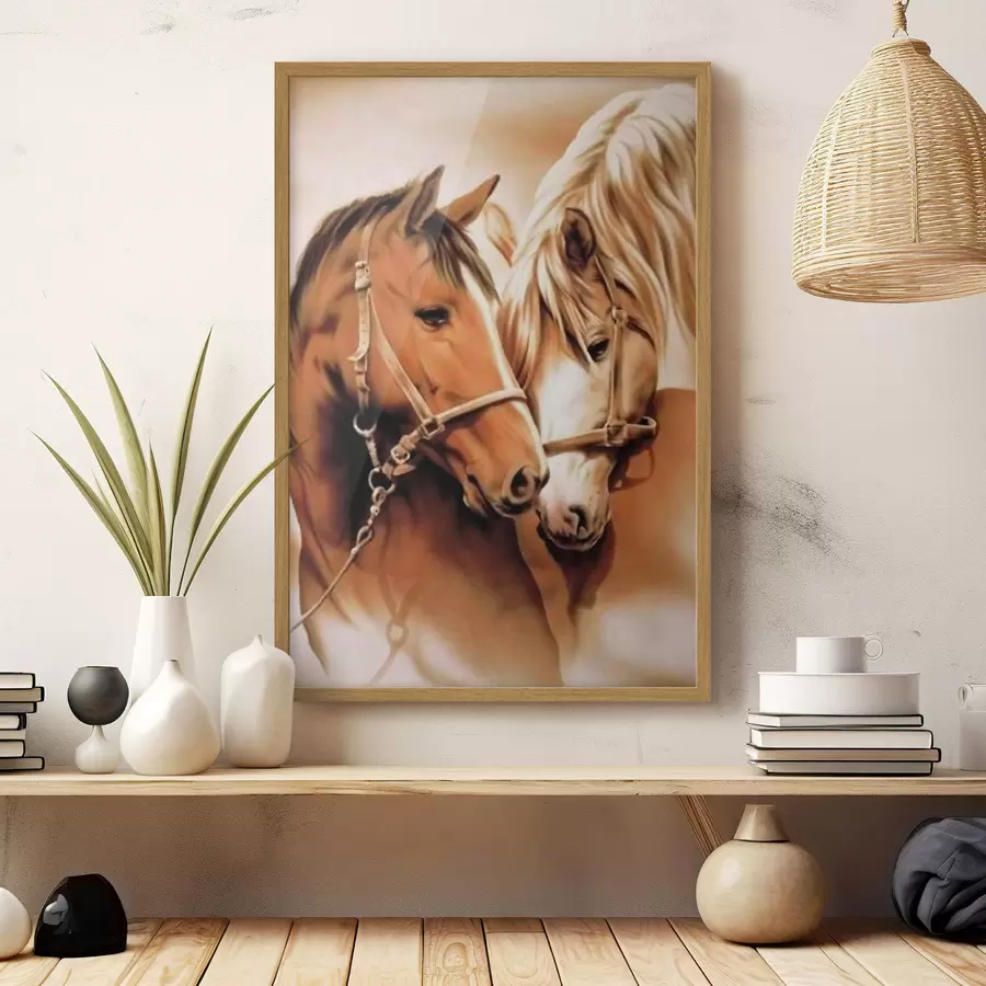 Papier peint Une paire de chevaux f03697