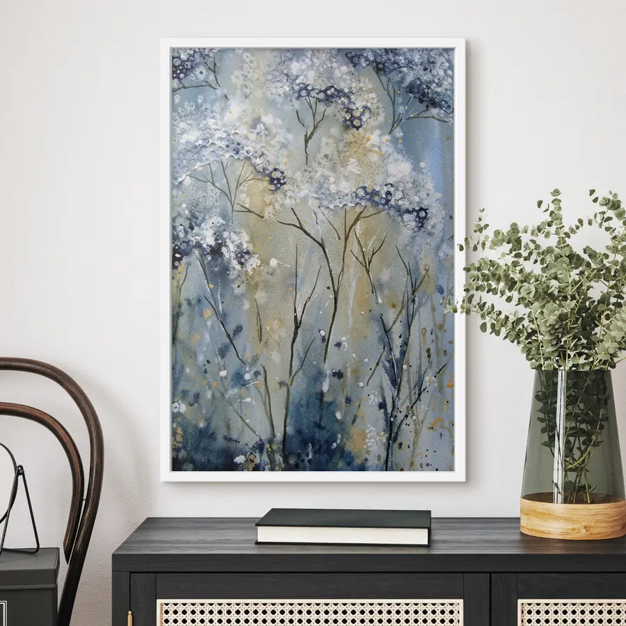 Papier peint Floraison, aquarelle f01991