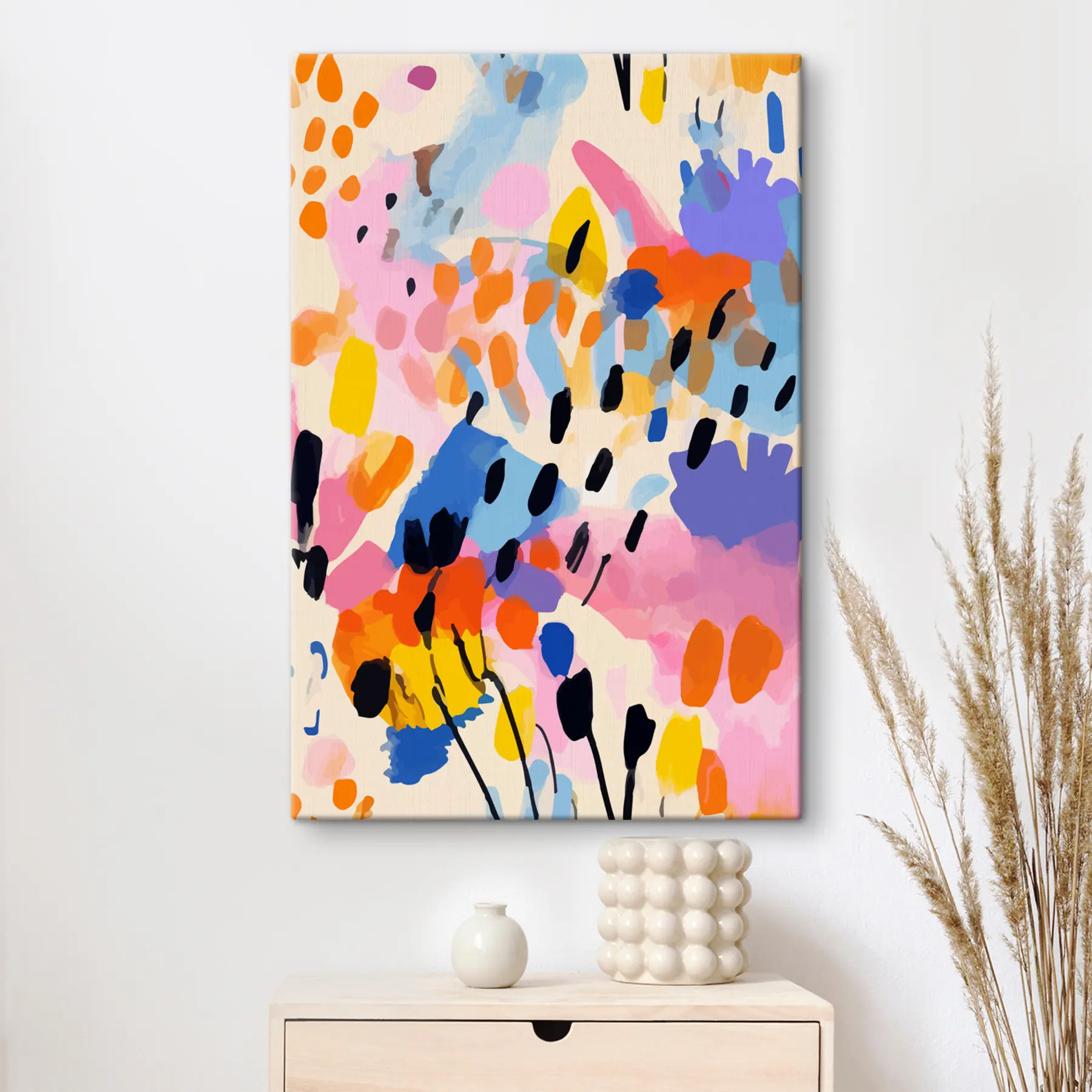 Tableau Abstraction colorée II s36597