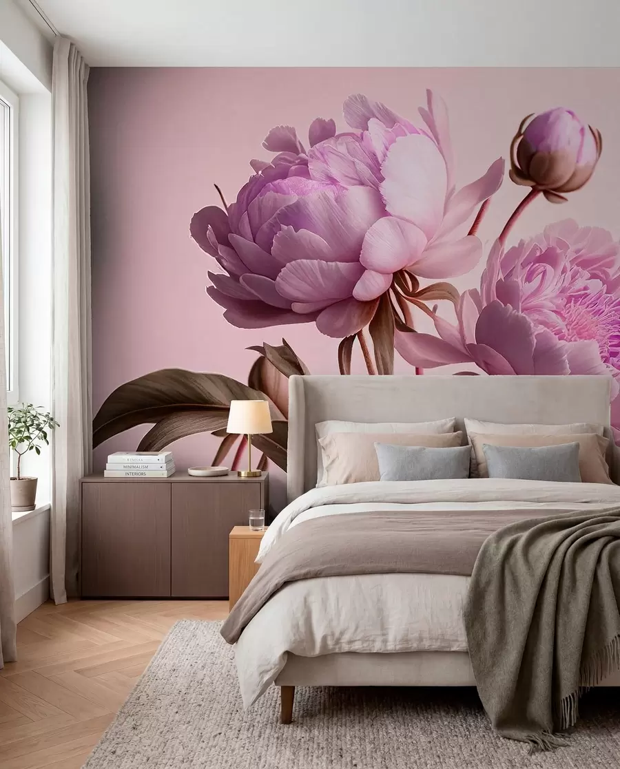 Papier peint fleurs à l'aquarelle u70658v2