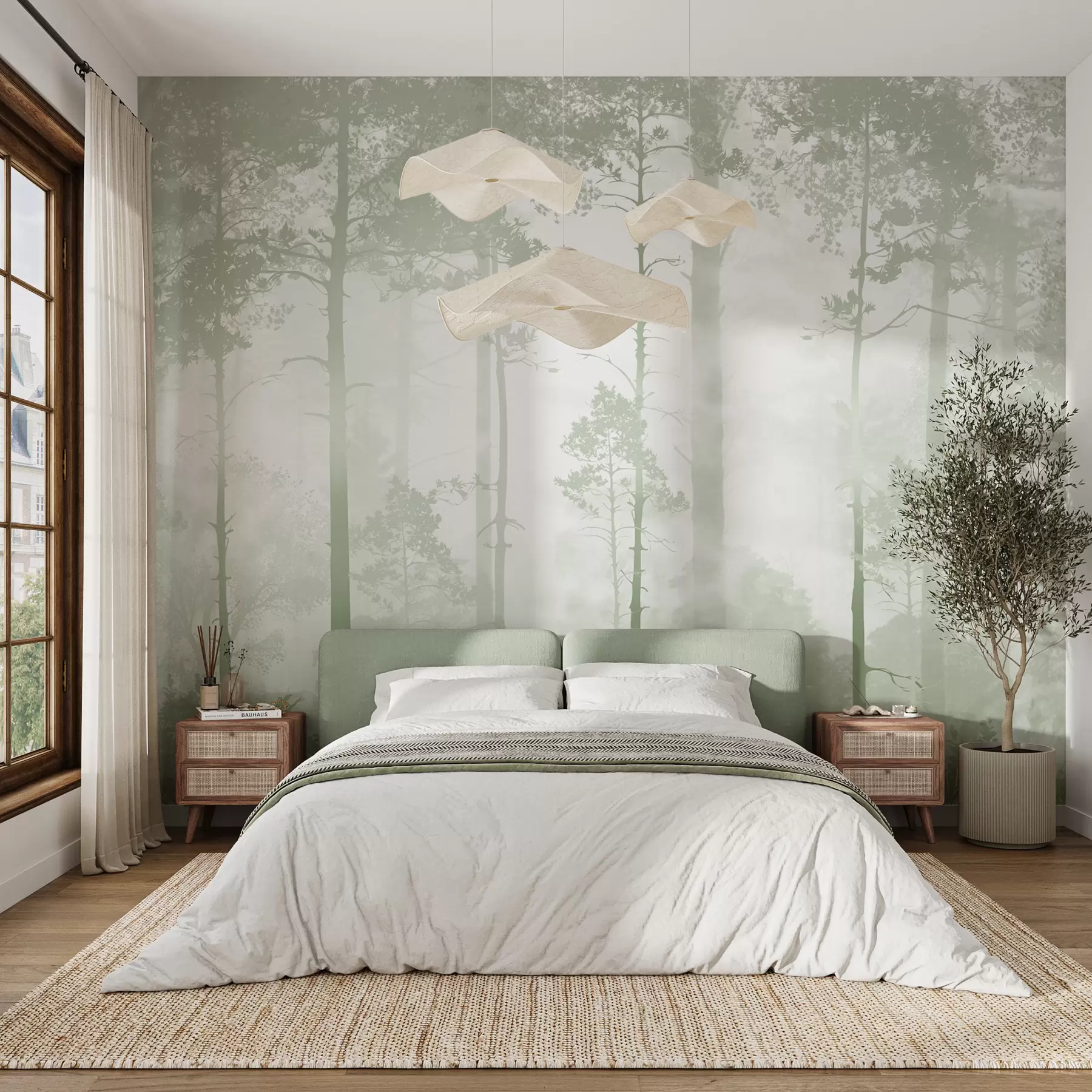 Papier peint La forêt dans le brouillard u94439v2