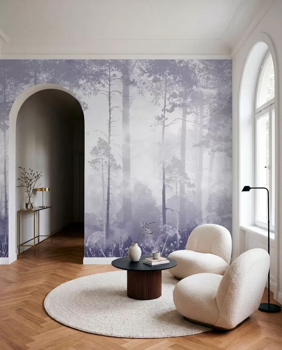 Papier peint Voile de forêt lilas u94439v4