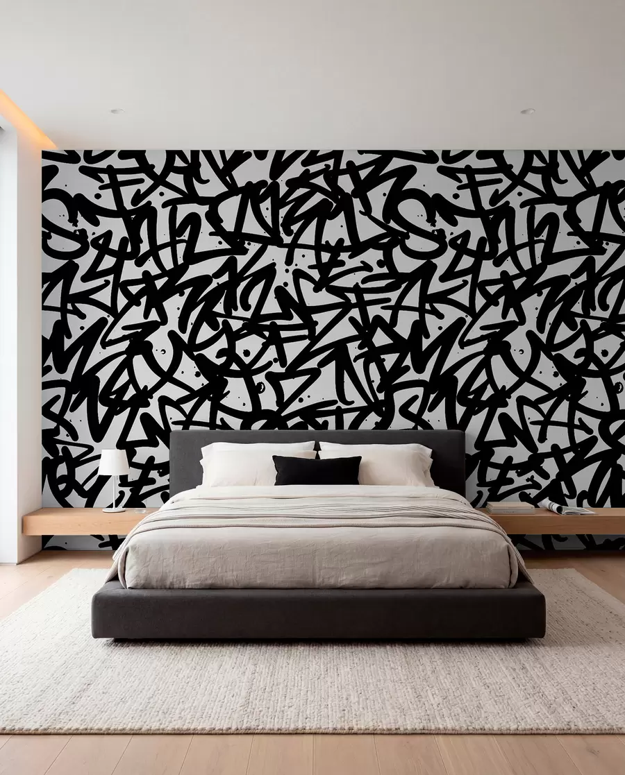 Papier peint Graffiti Emotions : Noir u99087v3