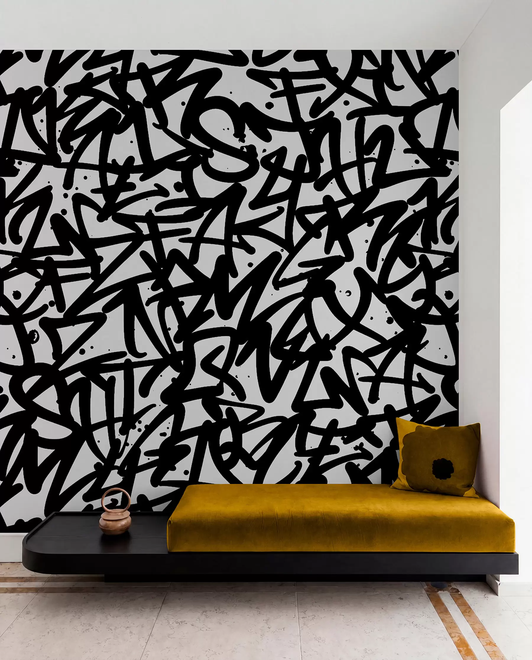 Papier peint Graffiti Emotions : Noir u99087v3