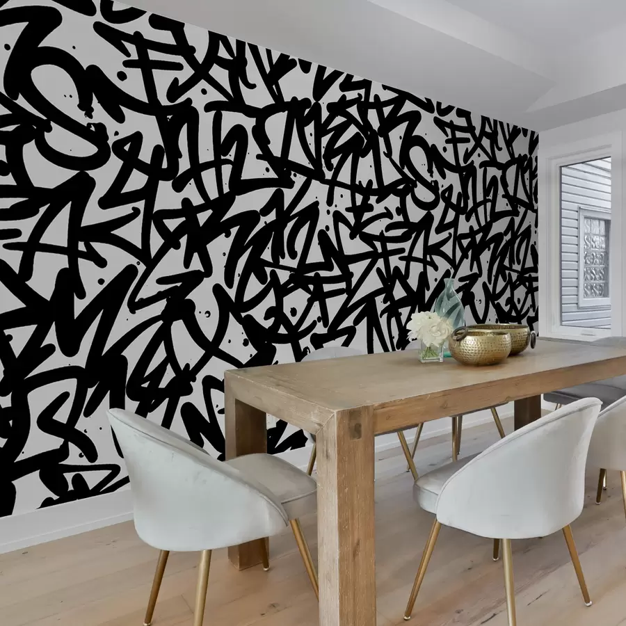 Papier peint Graffiti Emotions : Noir u99087v3
