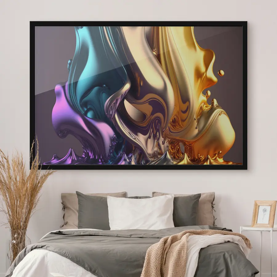 Papier peint effet des peintures acryliques f31699