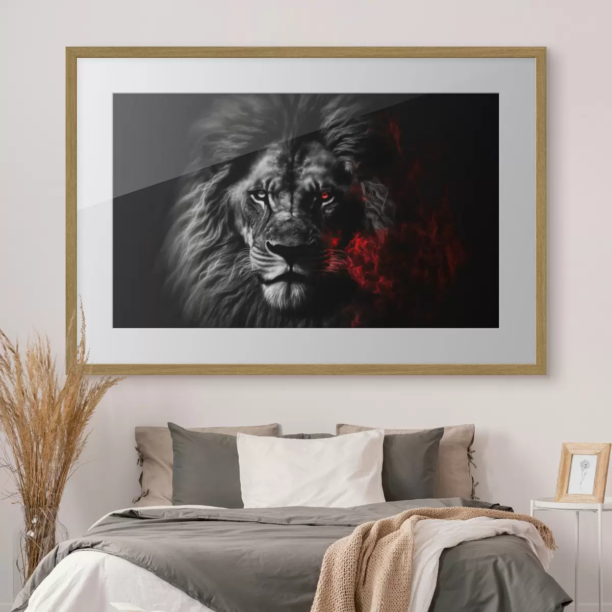 Poster Le roi lion en feu f33095