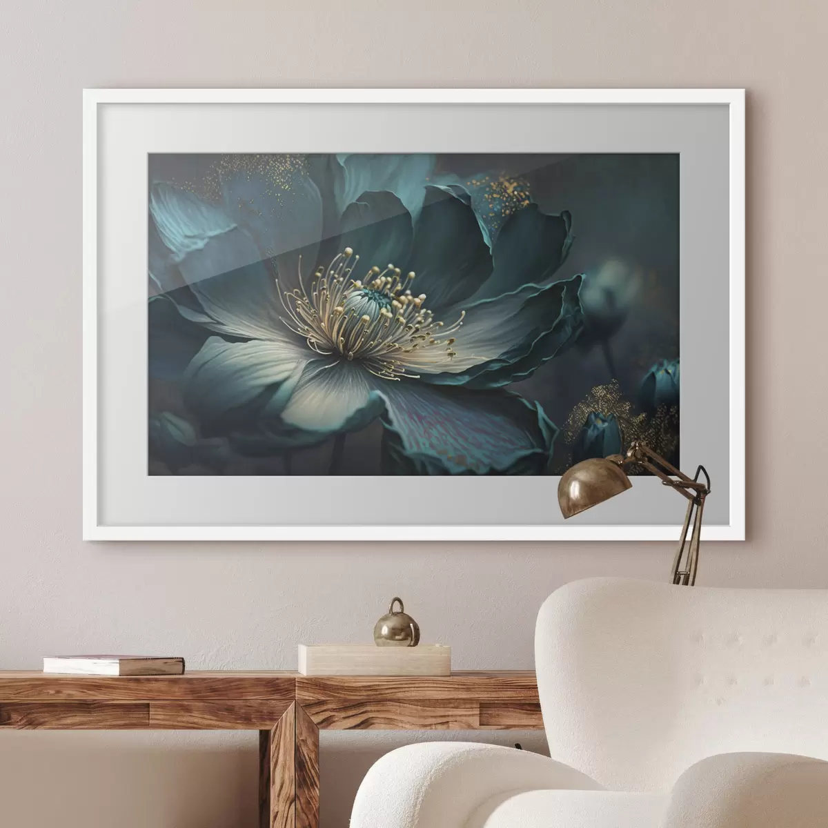Poster Confidence turquoise f34854