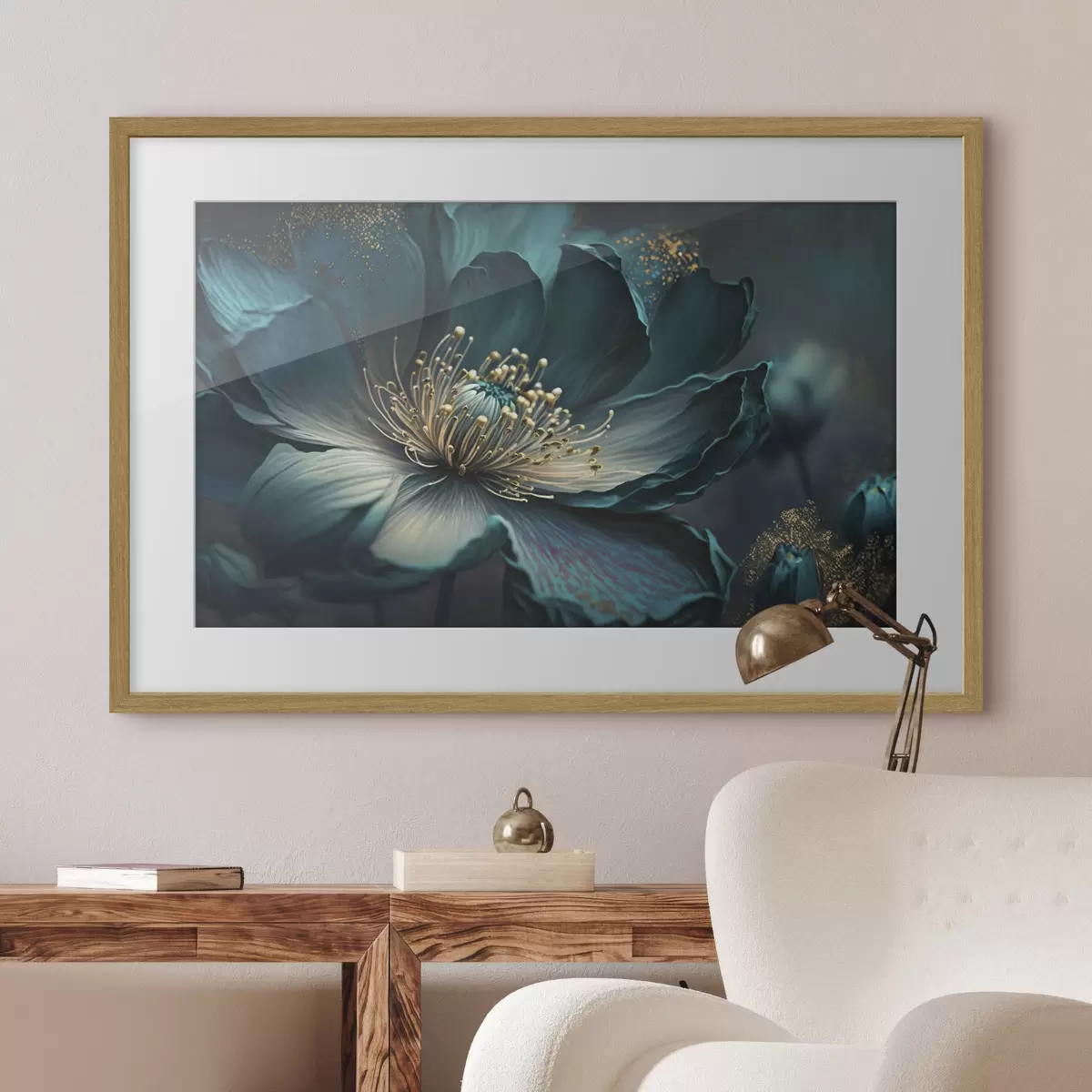 Poster Confidence turquoise f34854