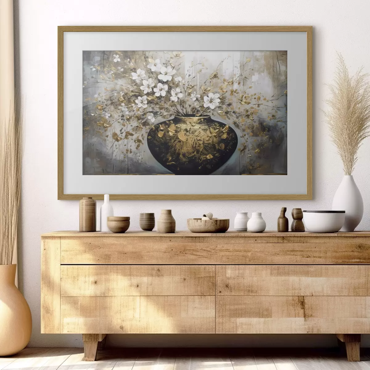 Poster Bouquet dans un vase sombre f35377
