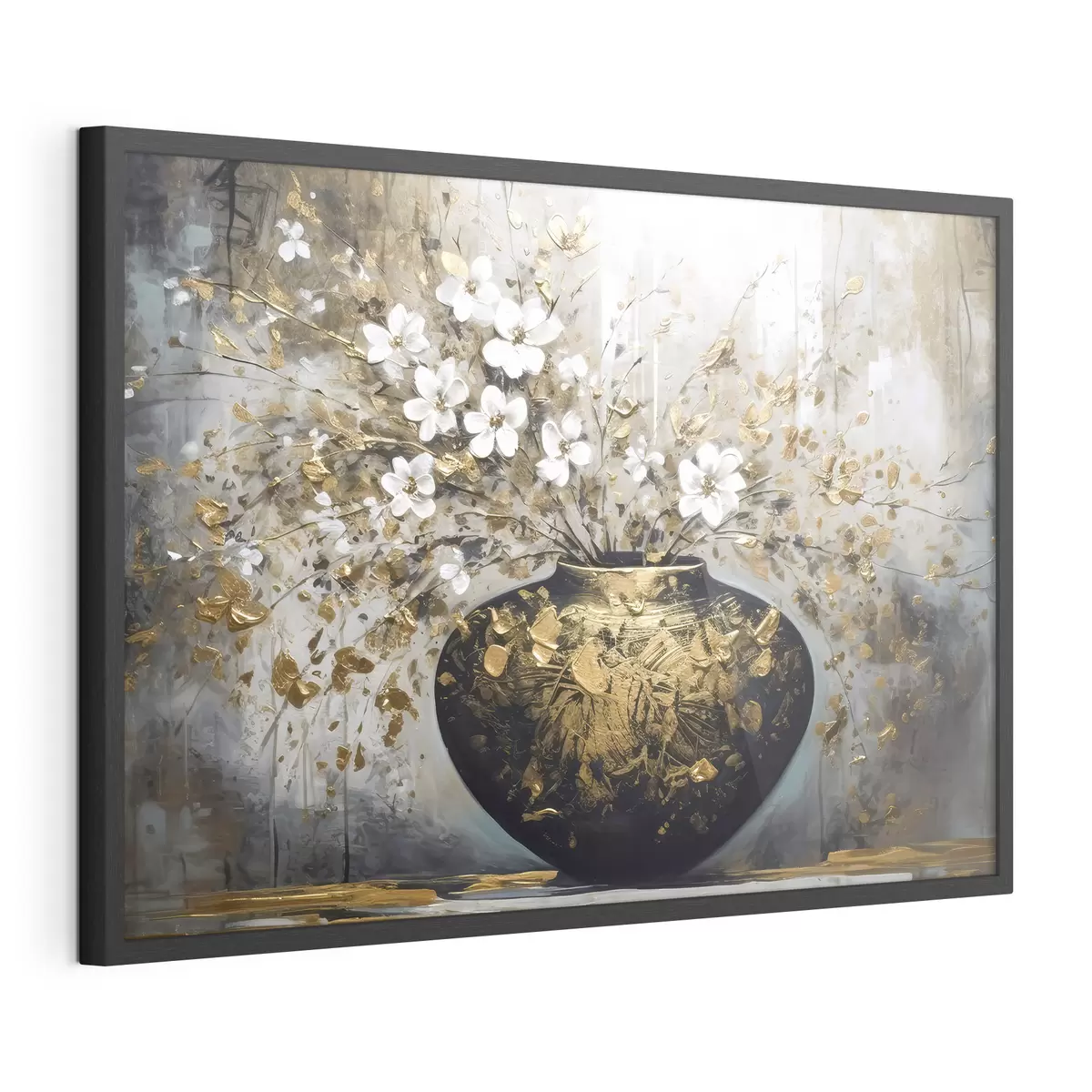 Poster Bouquet dans un vase sombre f35377