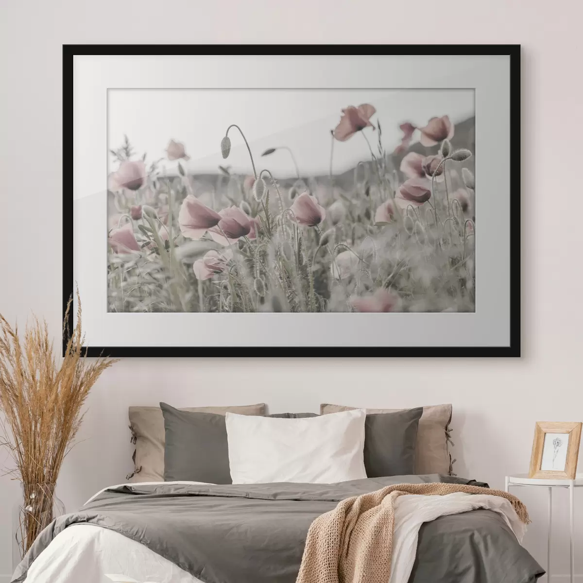 Poster Coquelicots aux couleurs sourdes f35592