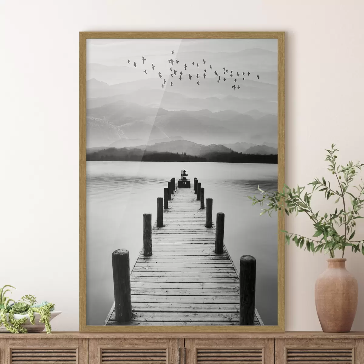 Poster Jetée sur le lac f03914