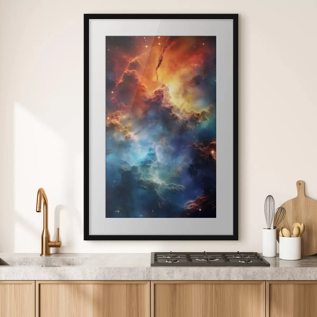Poster Espace étoilé et nébuleuses f35365