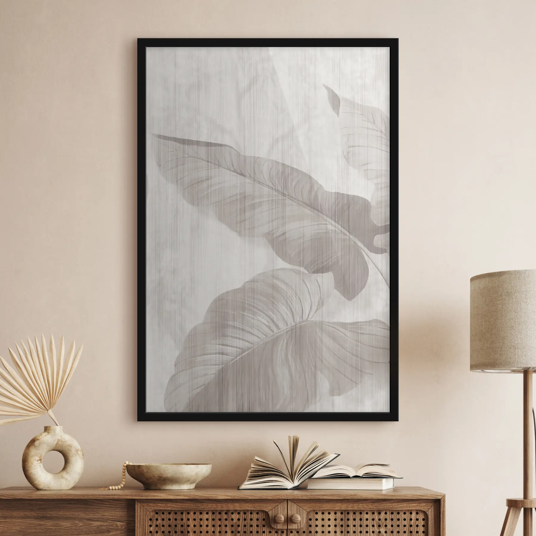 Papier peint Feuilles de palmier vintage f35850