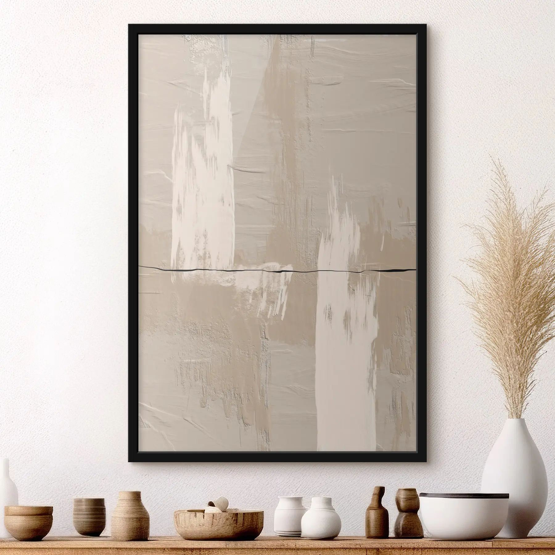 Papier peint Abstraction beige f36304