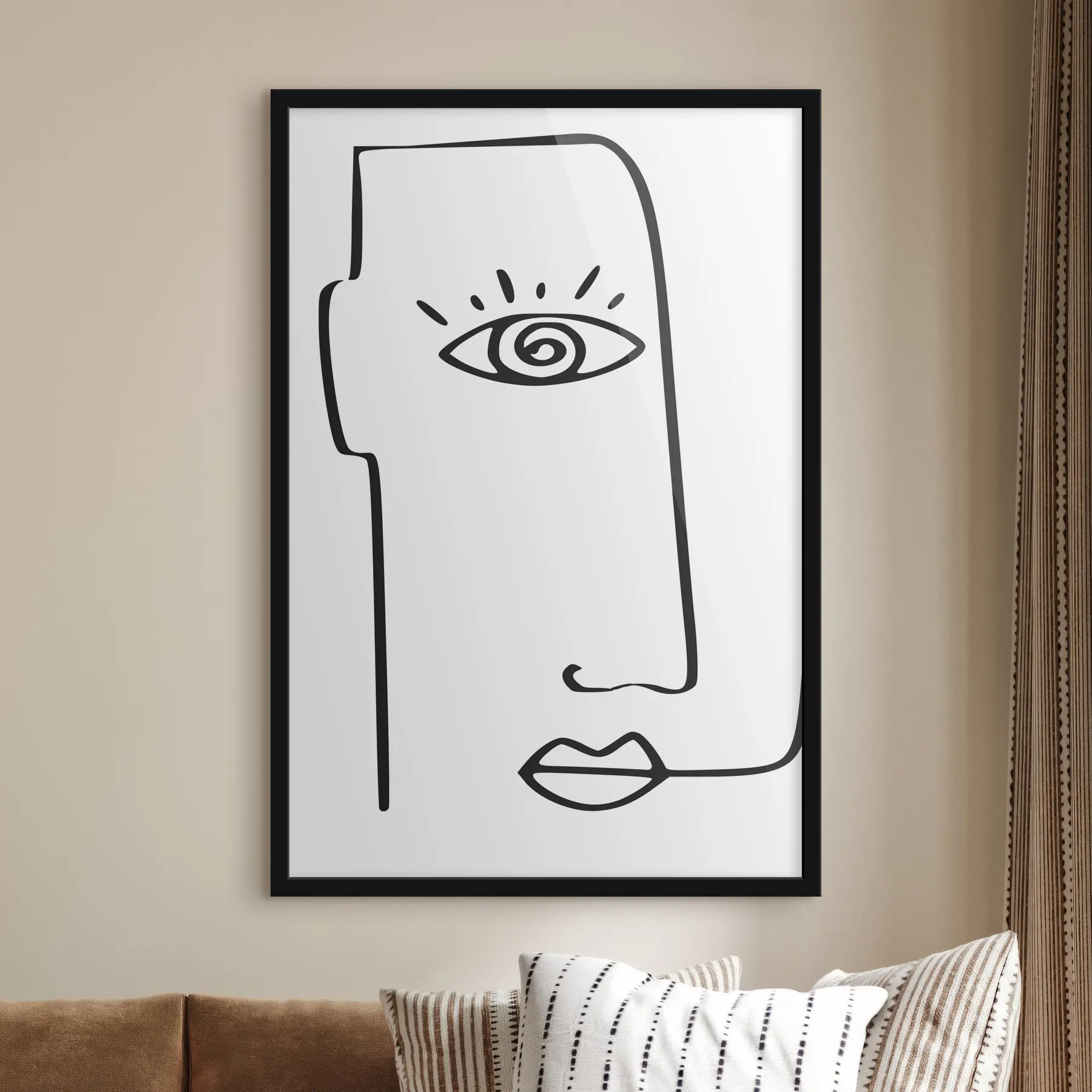 Tableau Le visage abstrait est une nouvelle tendance f36426