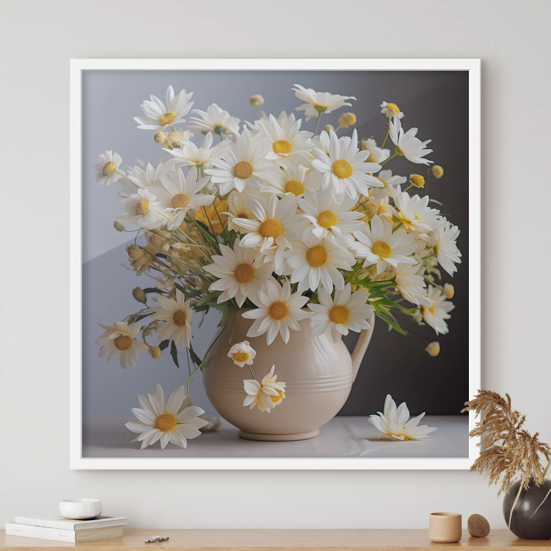 Papier peint Marguerites blanches dans un vase f36813