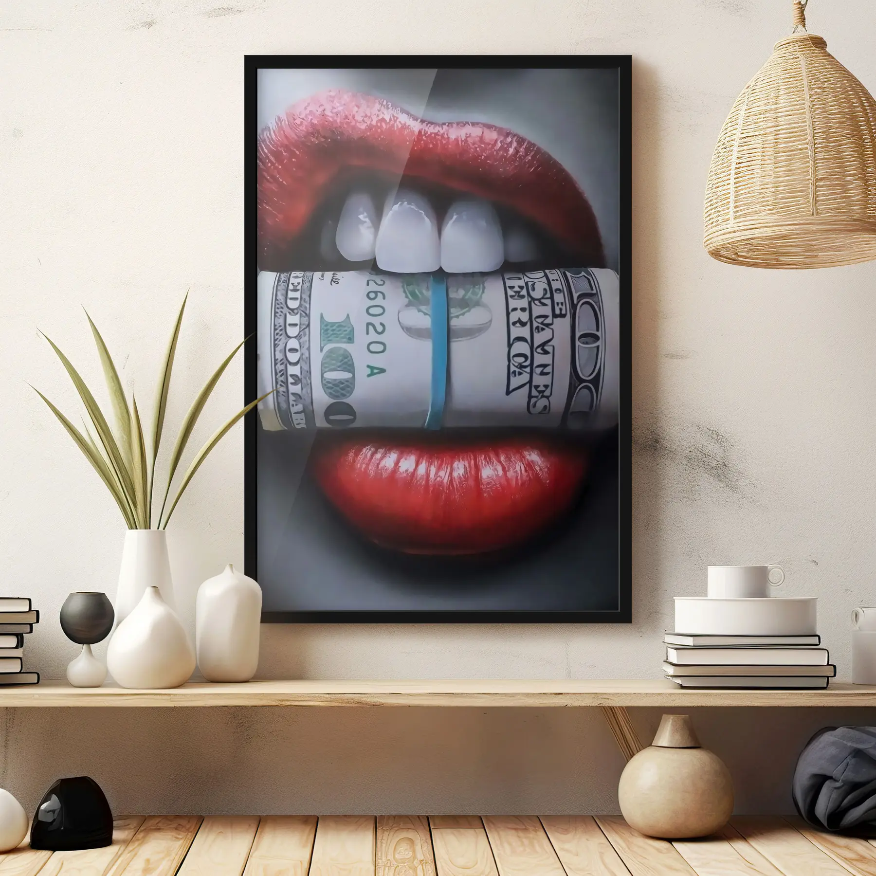 Papier peint L'argent entre les dents f25928