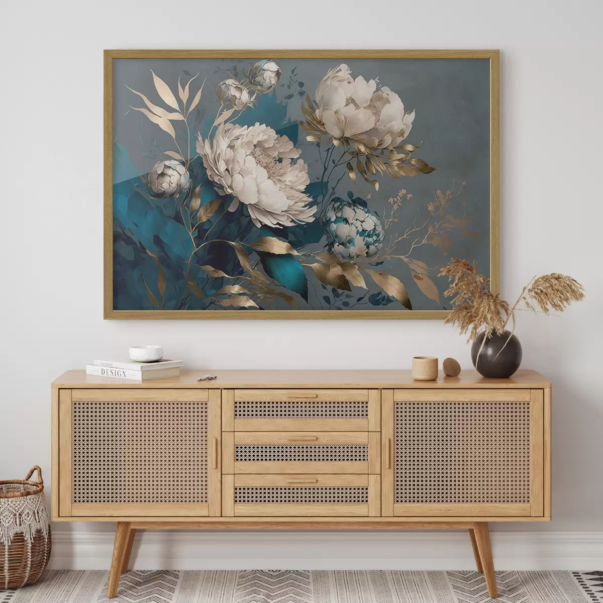 Poster Arrangement de pivoines f33935