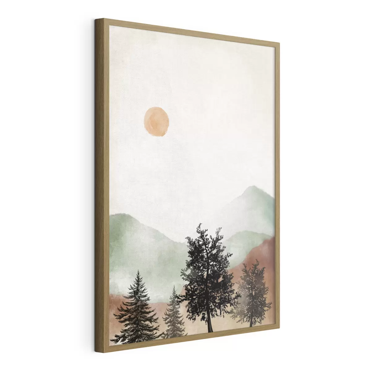 Poster Paysage de montagne à l'aquarelle f36592