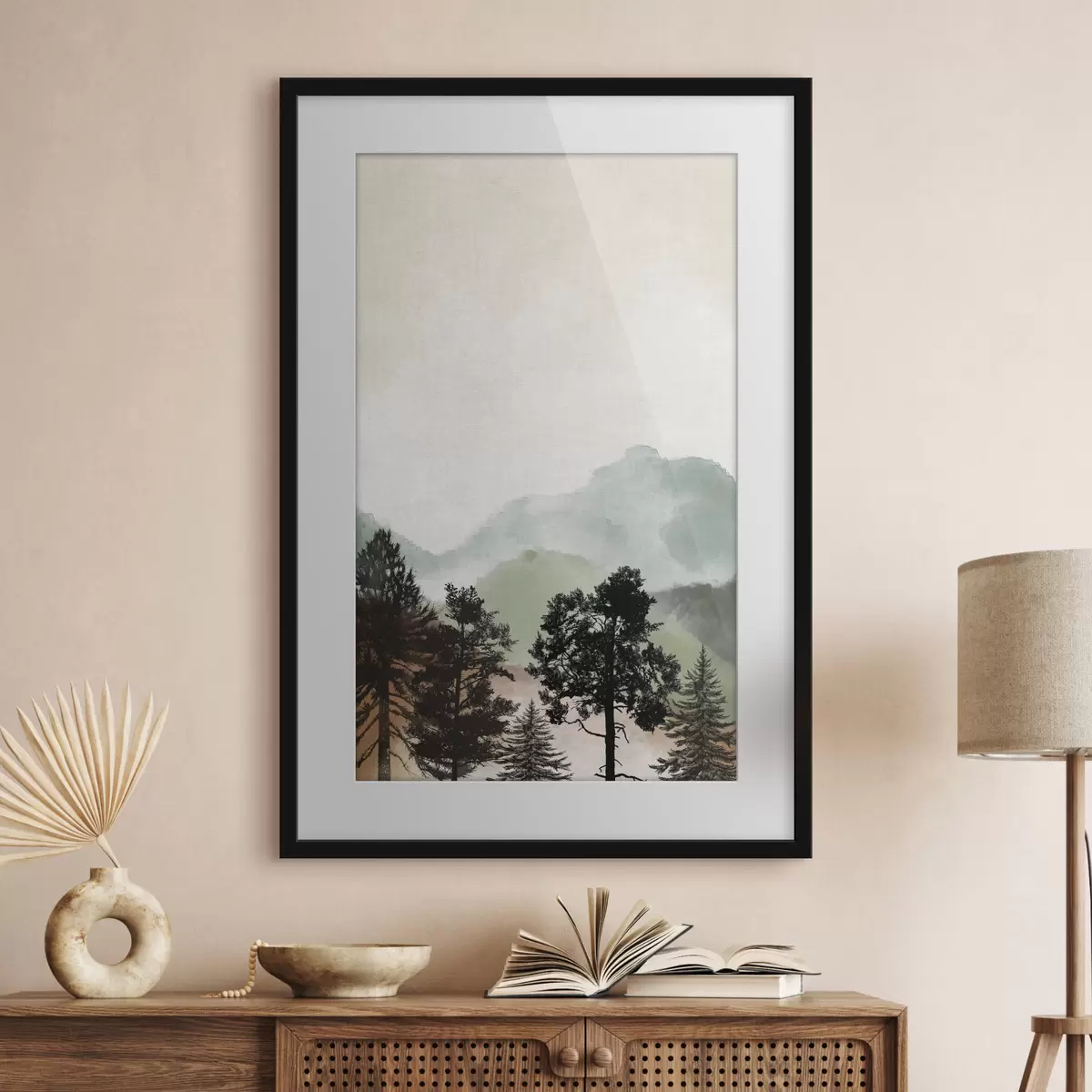 Poster Arbres sur la pente f36603