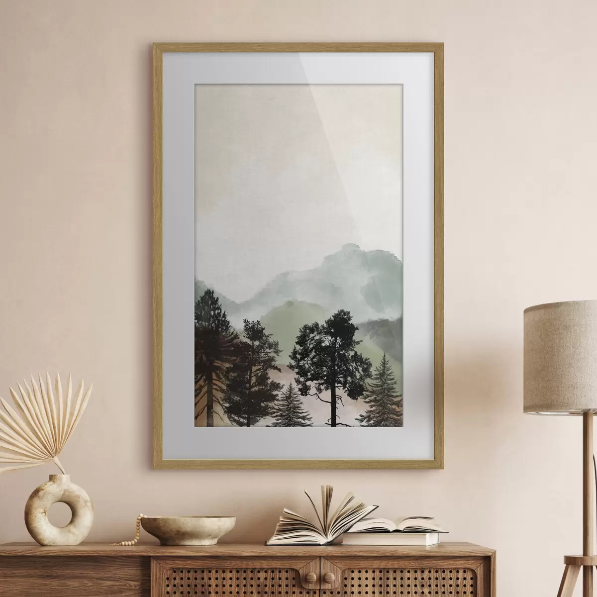 Poster Arbres sur la pente f36603