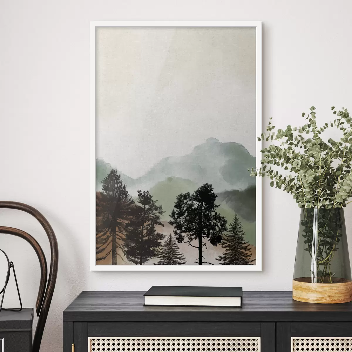 Poster Arbres sur la pente f36603