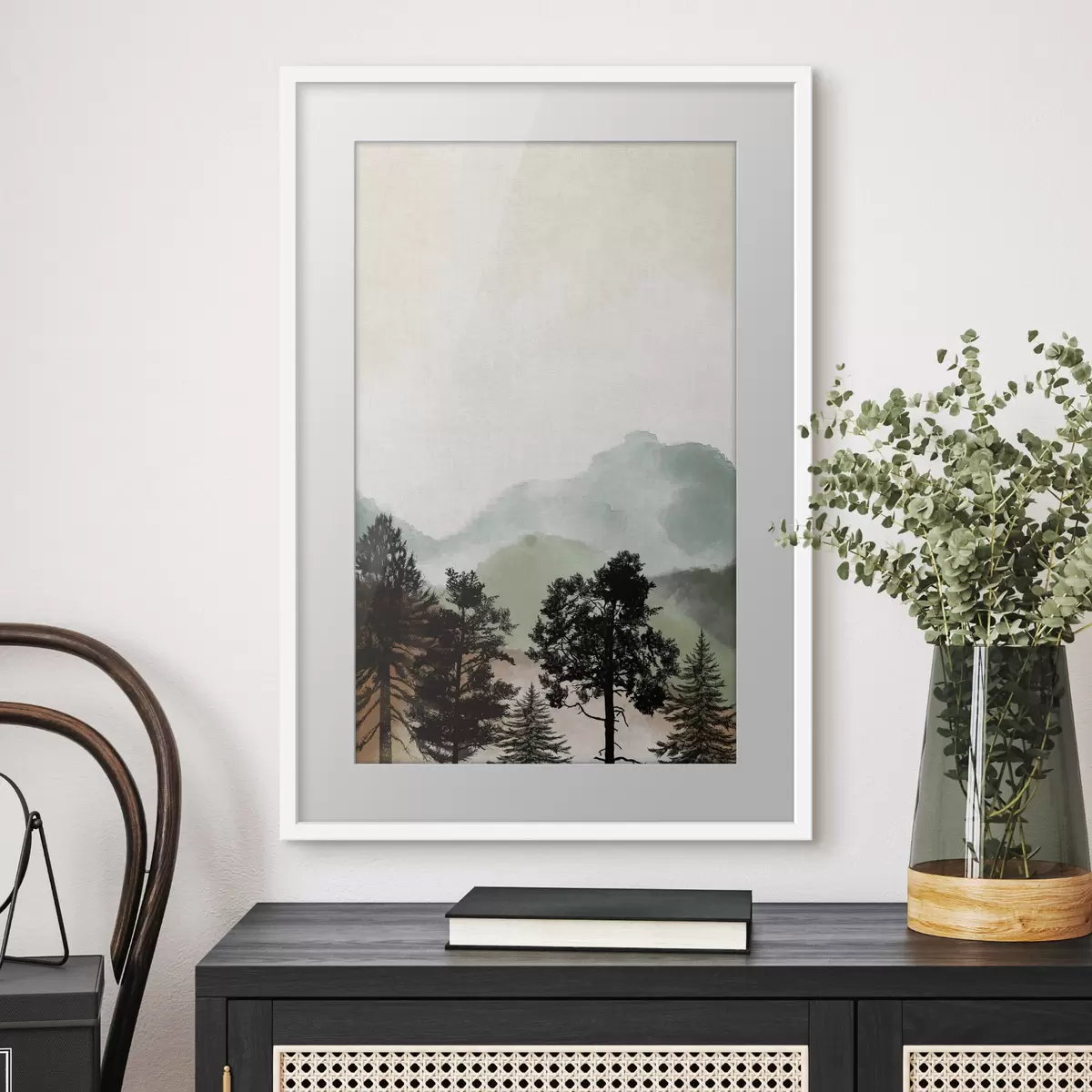 Poster Arbres sur la pente f36603