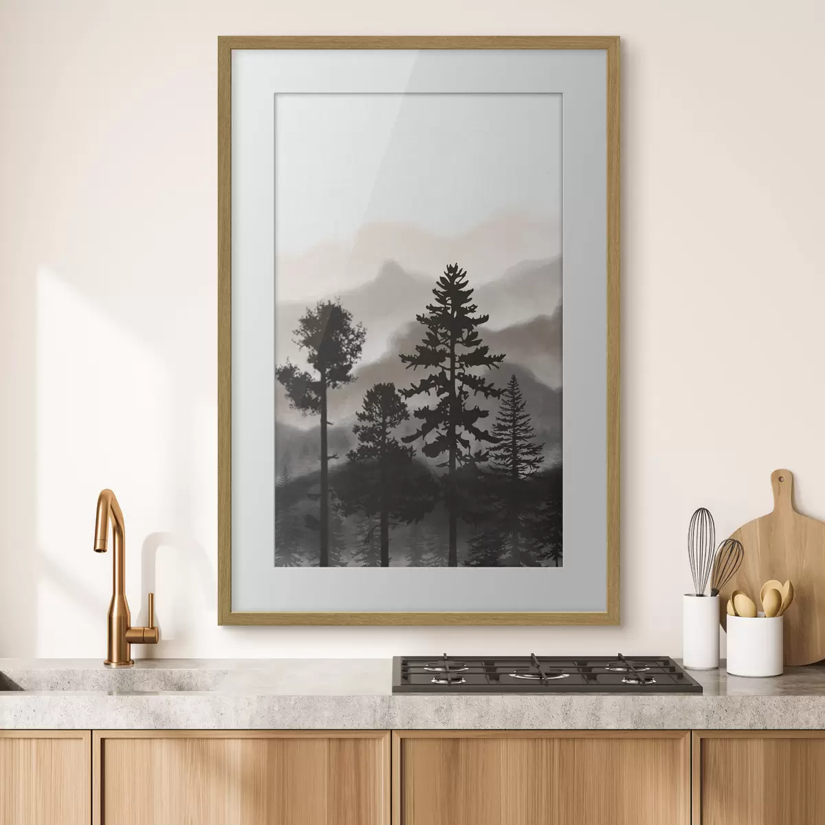 Poster Sommets monochromes f36605v1