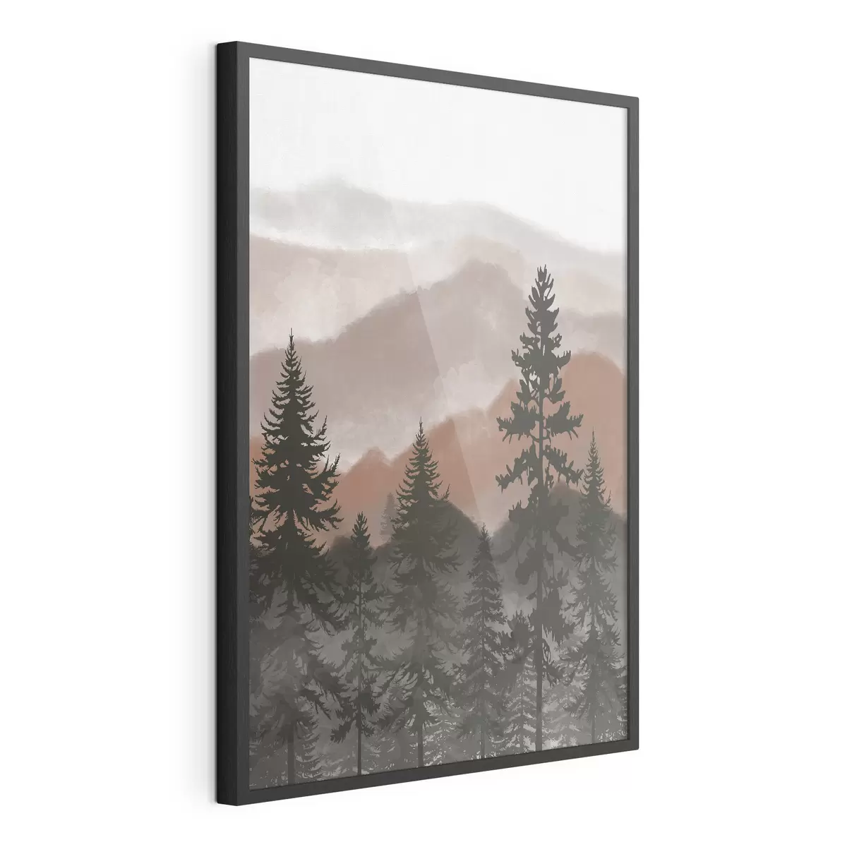 Poster Monts dans la lumière chaude f37017v2