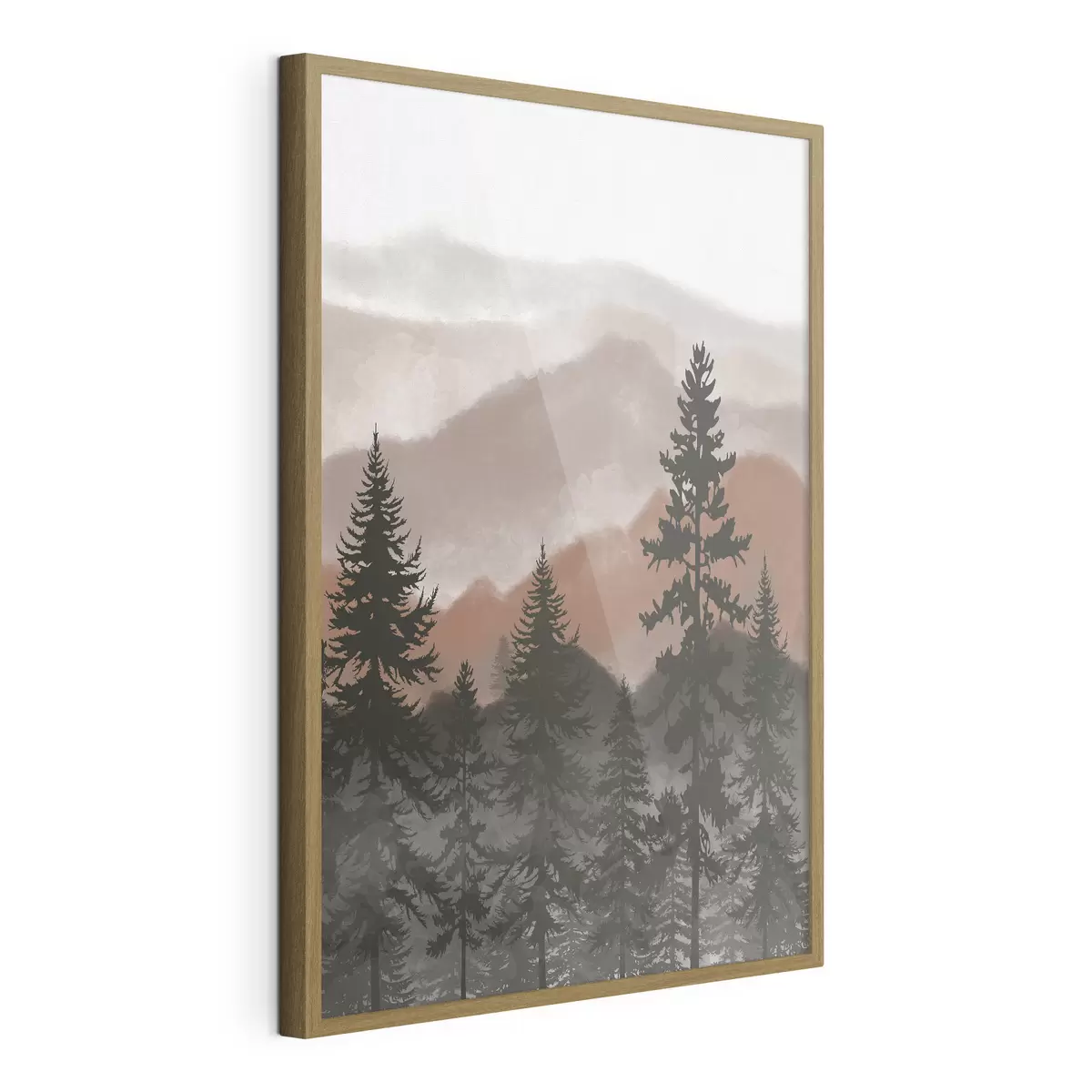 Poster Monts dans la lumière chaude f37017v2