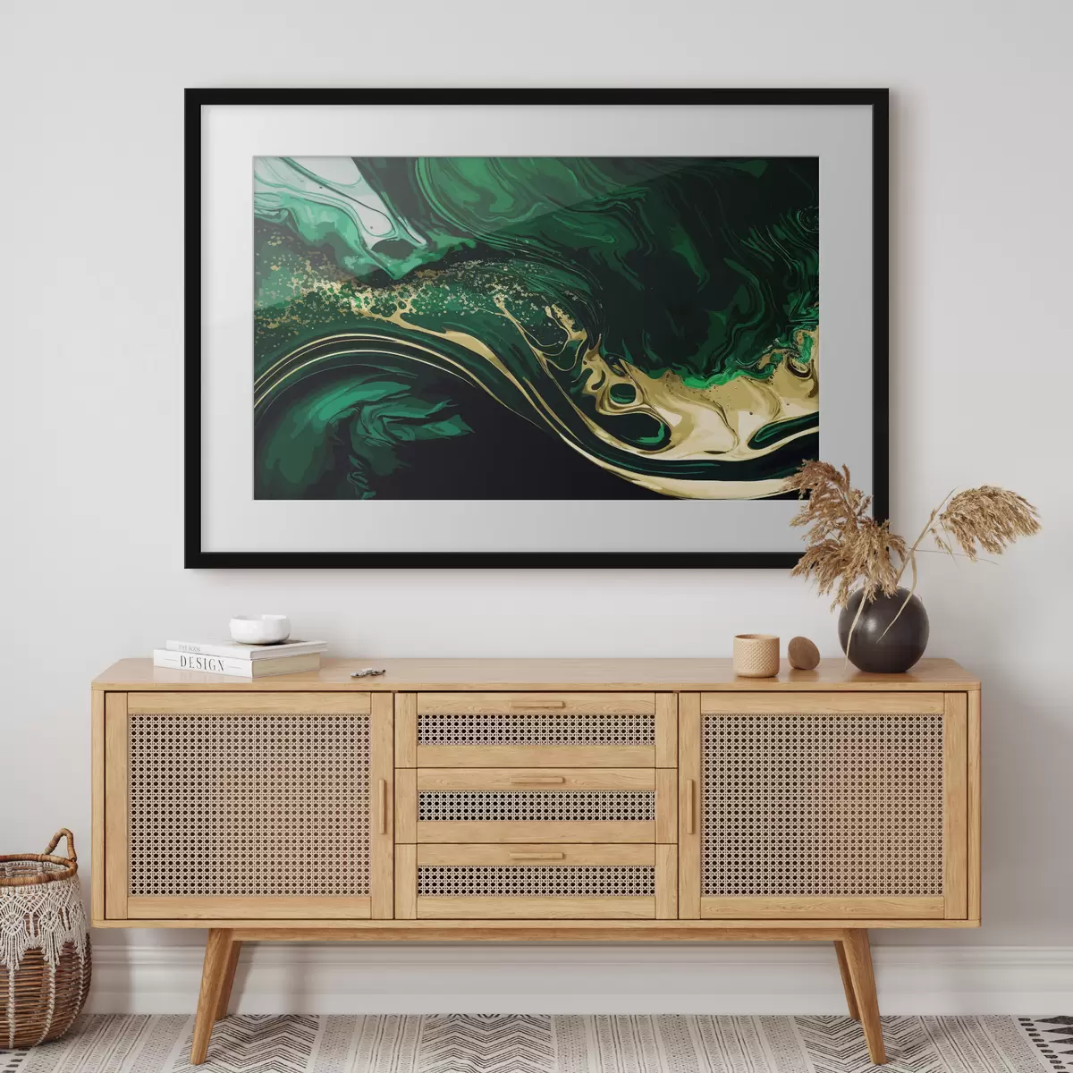 Poster Reflets verts f35444
