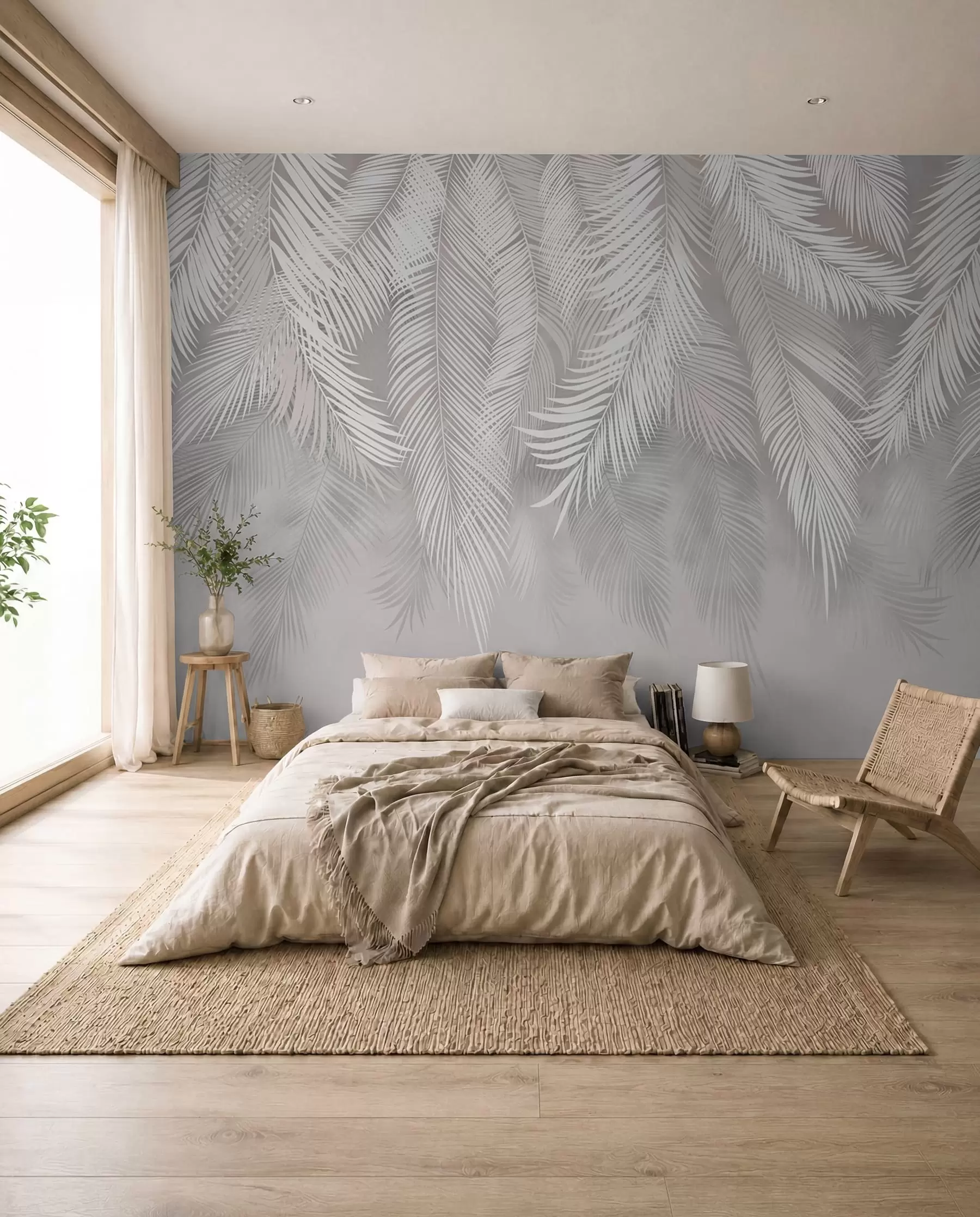 Papier peint Feuilles de palmier suspendues u48556d2