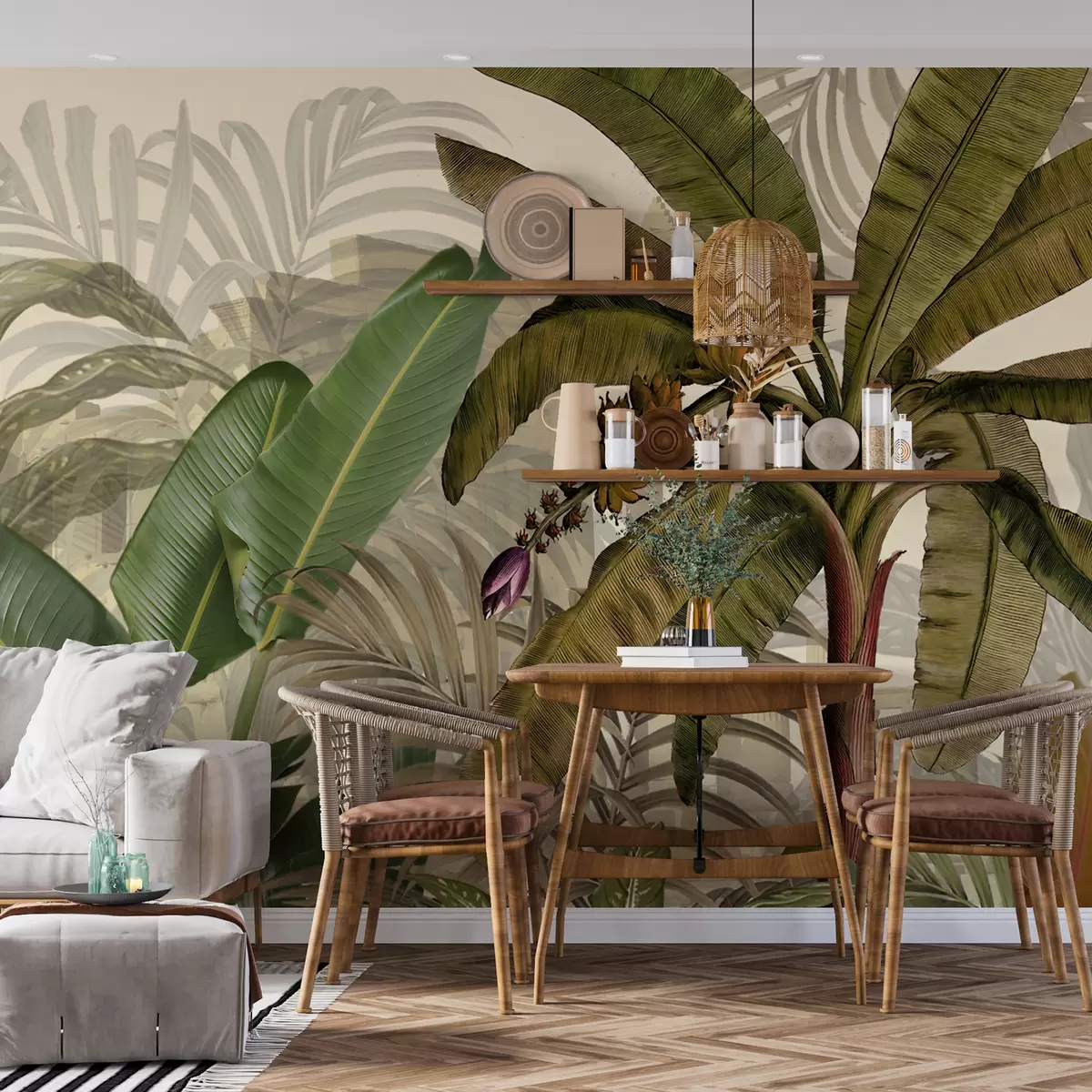 Papier peint Jungle tropicale et feuilles u74748d1