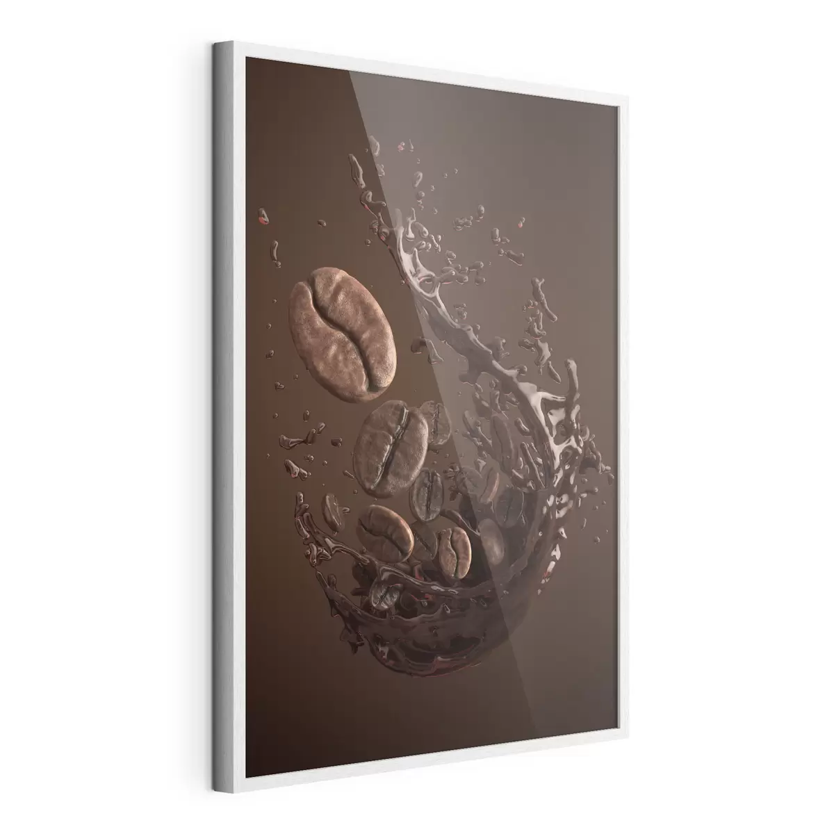 Poster Effet graphique de café et de grains de café f37176