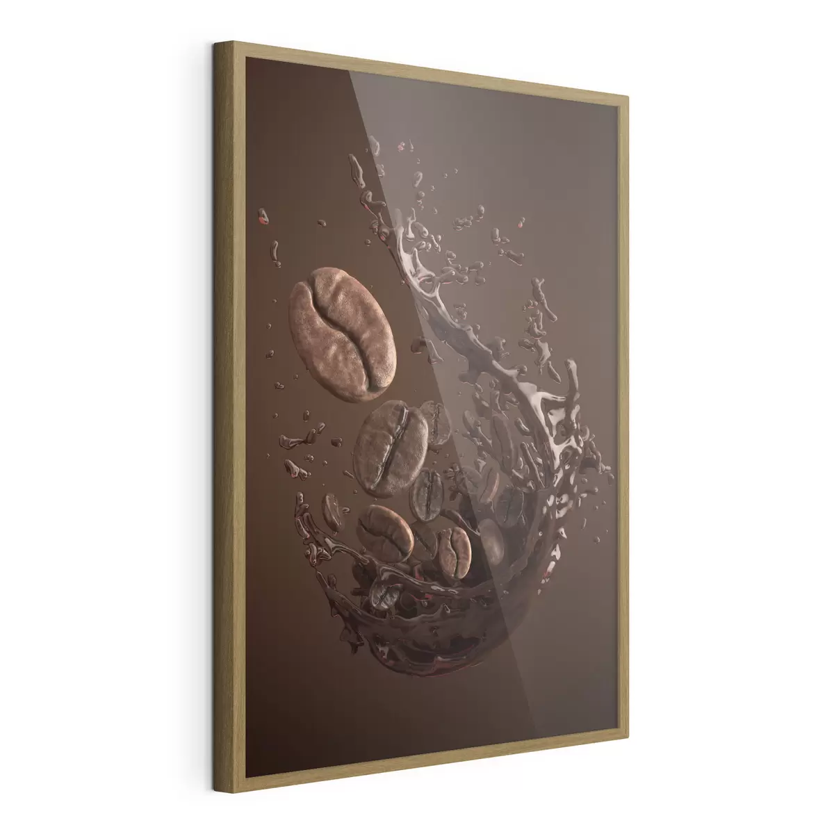 Poster Effet graphique de café et de grains de café f37176