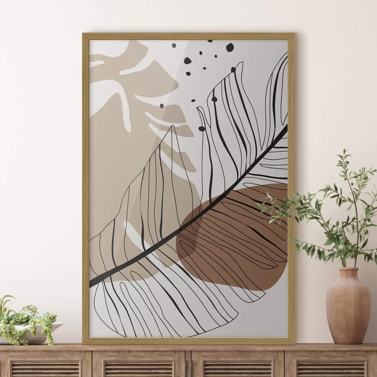Poster Plantes abstraites f37029