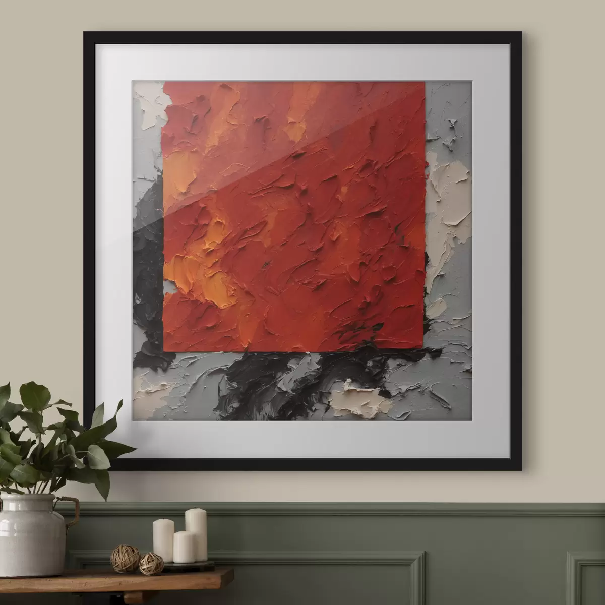 Poster Attraction rouge f37167