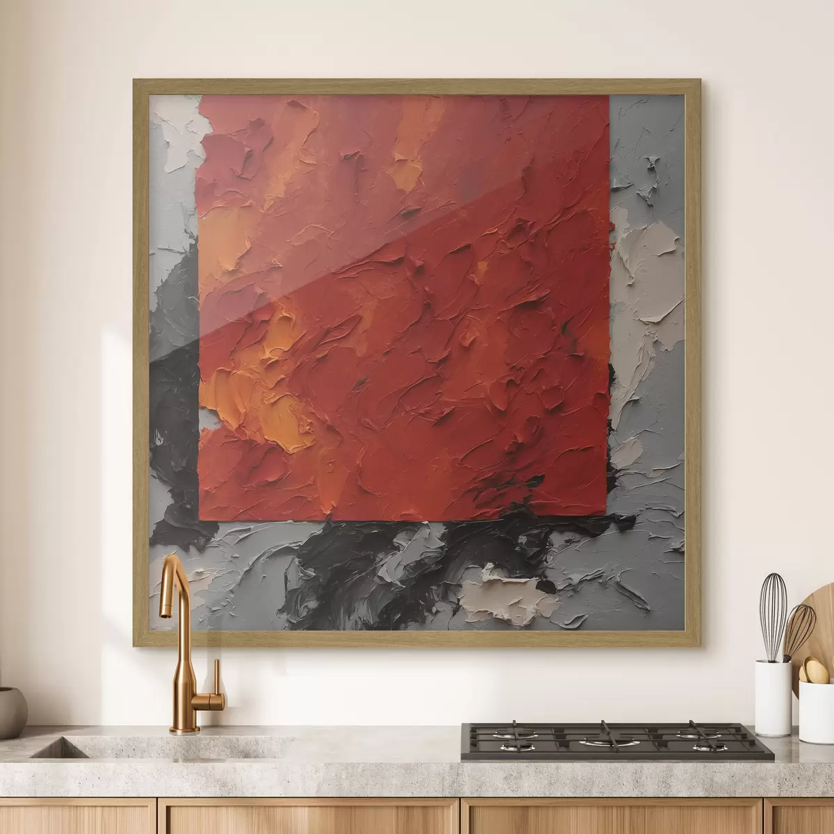 Poster Attraction rouge f37167