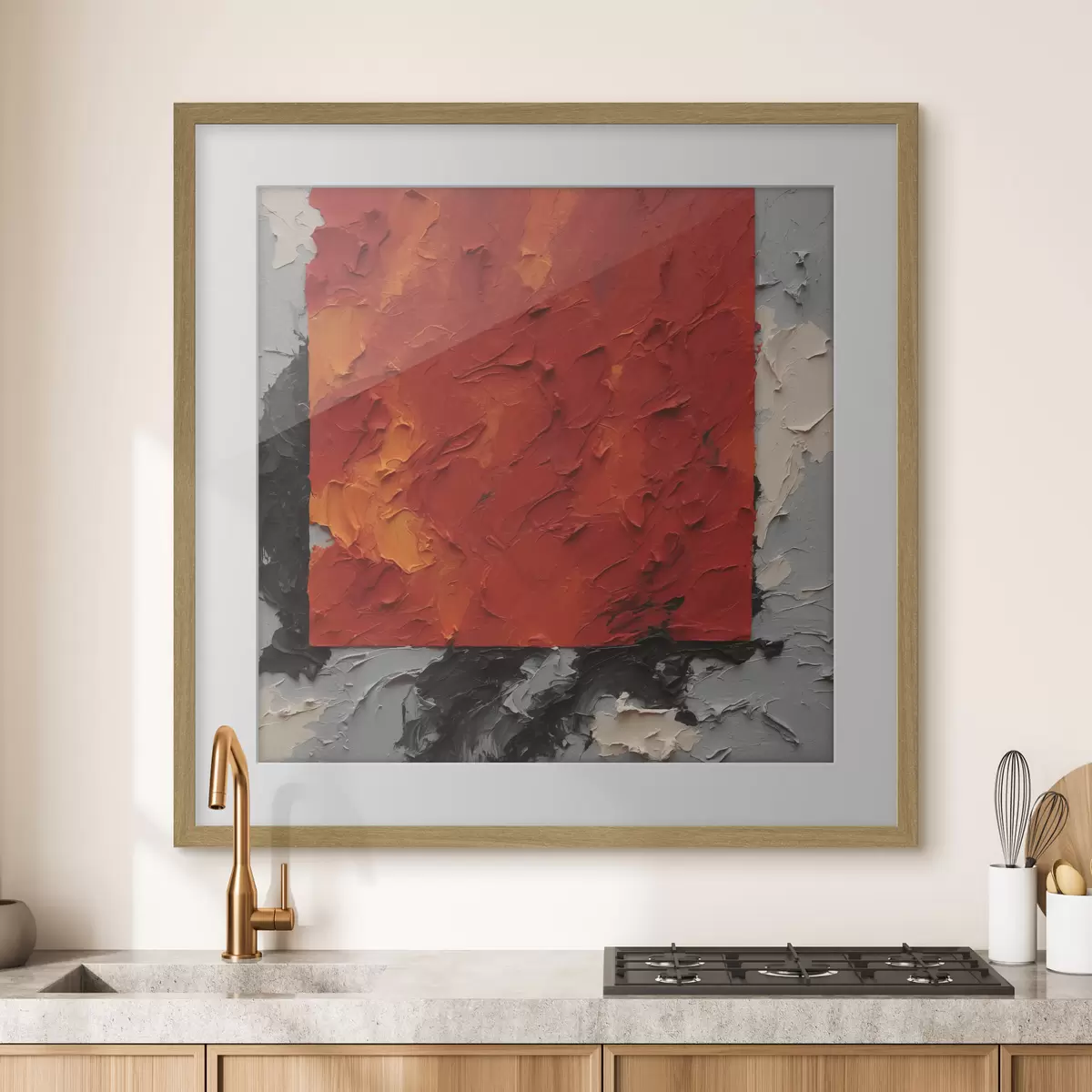 Poster Attraction rouge f37167