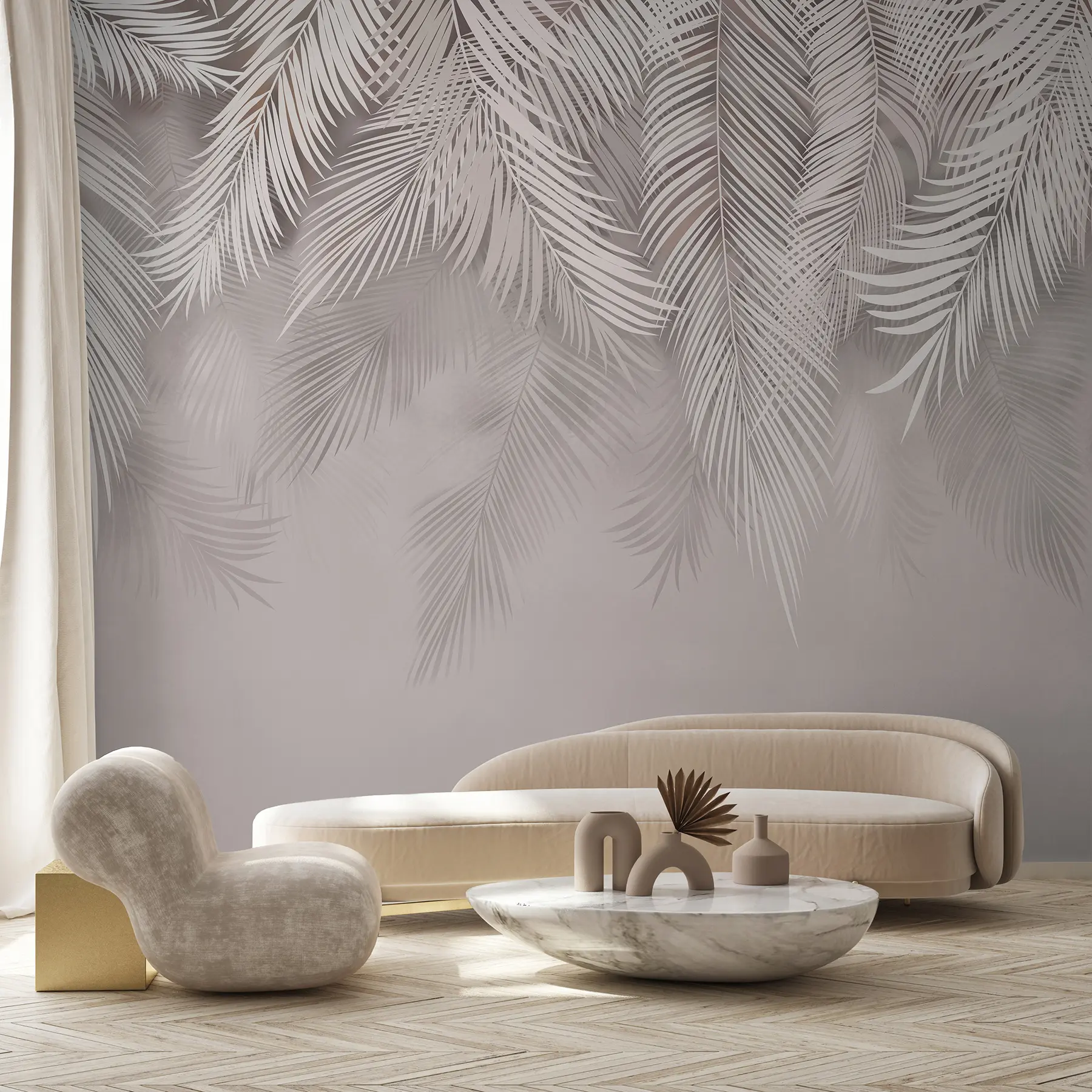 Papier peint Feuilles tombantes délicates u48556v5d1